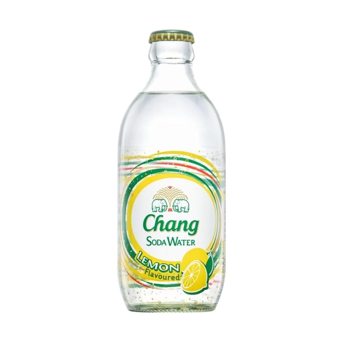 Thai Soda Water, Sugar-Free Strong Sparkling Water, Lemon Flavor, 10.99 fl oz【0 Sugar 0 Calories 0 Fat】