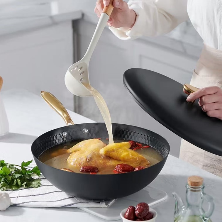 Iron Frying Pan Household Cookware 32cm 3
