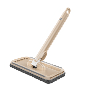  FaSoLa Life 桌面多功能拖把 奶油色 1件 懶人可夾抹布 免手洗平板小拖把