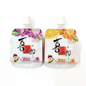 Probiotic Jelly Pouch – 2bags Grape + Orange Flavor