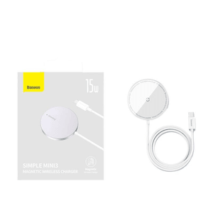 For Android Apple 12-16 Full Series Magnetic Magsafe Wireless Fast Charge White *1
