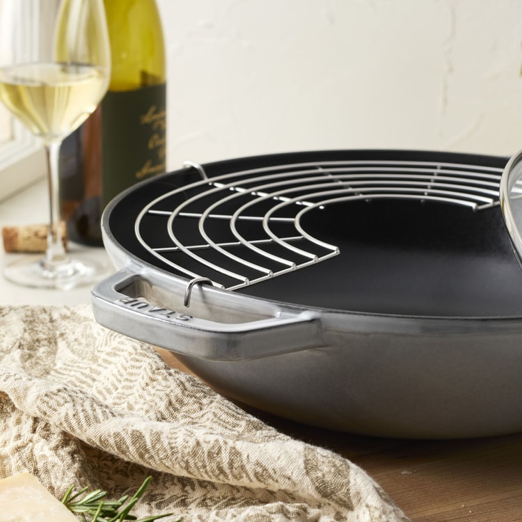 STAUB Cast Iron 4.5-qt Perfect Pan 4.5-qt / Graphite Grey - Yami.com