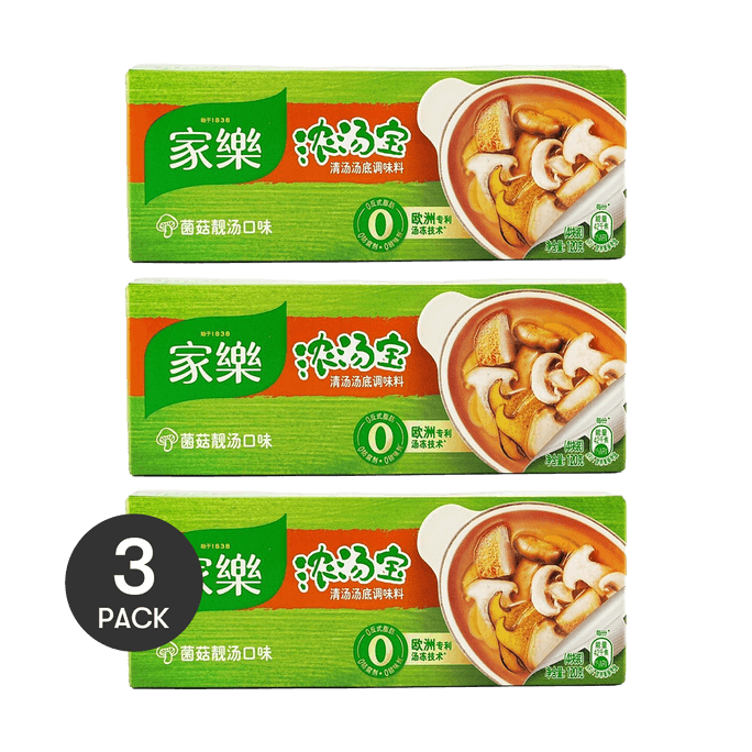 Soup Stock , Mushroom Delight Flavor , 1.05 oz *3【3 Packs】