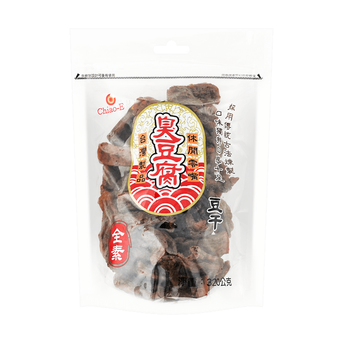 台湾巧益 豆干 素食卤豆腐干 臭豆腐味 320g