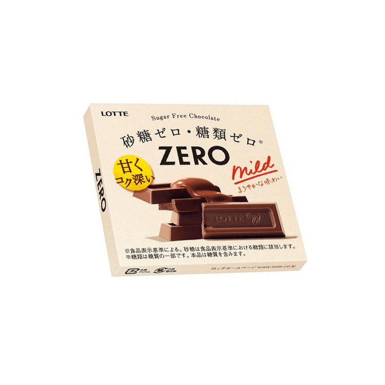 日本直送品】ロッテ 糖質ゼロ 低カロリーチョコレート ホワイト 箱50g