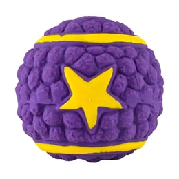 Latex Squeaky Toy Purple Star Ball Suitable for Small Dogs