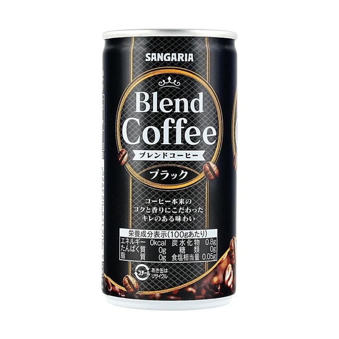 Blend Coffee , Black Coffee, 6.53 oz【0 Sugar 】