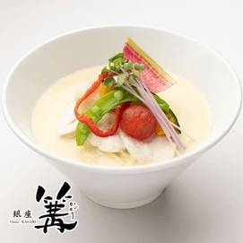 Ginza Kagari 5 servings  White Chicken Soup Soba  /Bib Gourmand in the Michelin Guide