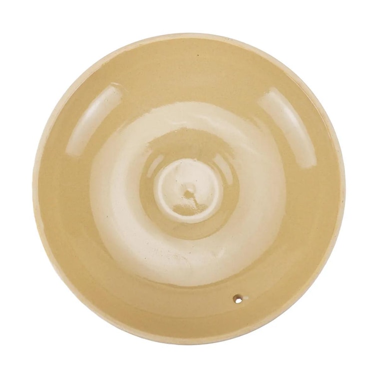 Japanese Clay Pot Donabe Flower 101oz 11"Dx4"H(6.5"H)  5