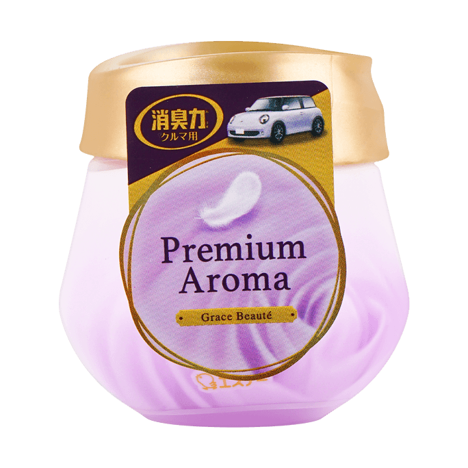 Premium Aroma Car Air Freshener Gel - Grace Beaute Floral Fruity Scent, 3.17 oz