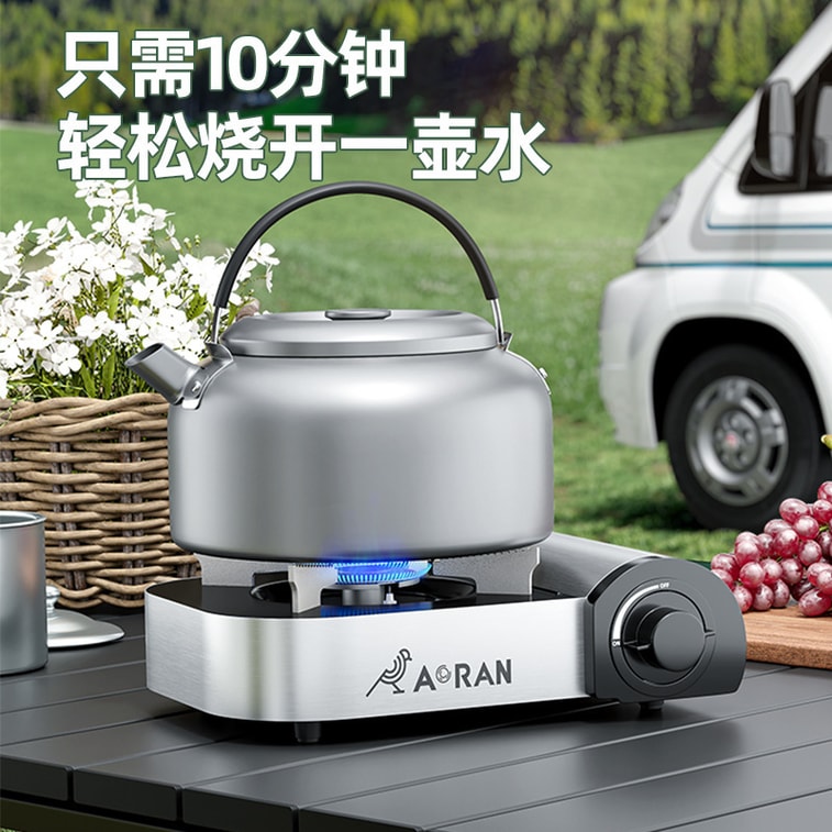 【中国直邮】柏意 卡式炉户外烧水烧烤火锅炉户外燃气灶 过压自动断气室内室外都可用 配手提箱 不含气罐 4