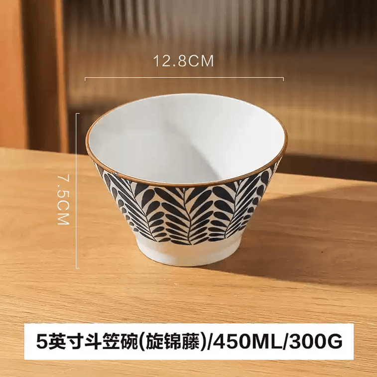 川島屋 日本製 ライスボウル レトロ ライスハットボウル ミックスカラー 4個セット 7