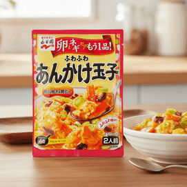 폭신한 앙카케 계란 아카시 구운 가쓰오부시 수프 - 타마고야키 양념 소스 믹스, 2인분, 137g 【계란만 추가】