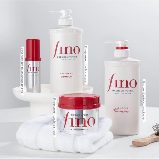 FINO Premium Touch Hair Mask 230g  Repair Shampoo 550ml Conditioner 550ml Hair Oil 70ml