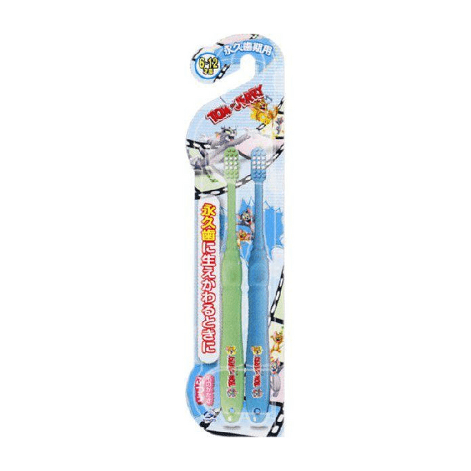 Tom & Jerry Toothbrush [for Ages 6 To 12, Permanent Teeth, 2 Pieces]