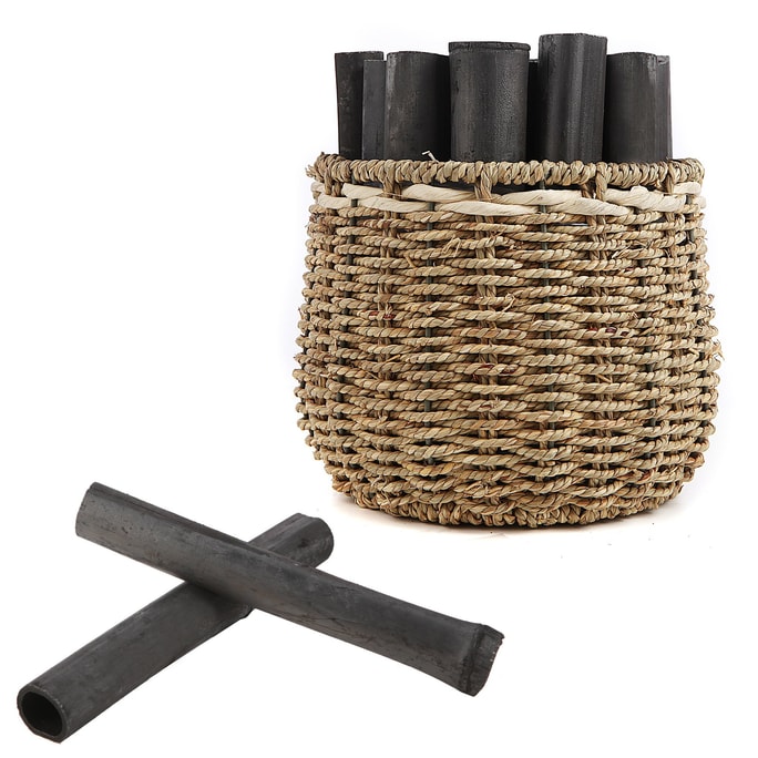 Green Valley Straw Woven Basket Bamboo Charcoal Strips Air Purification for New House New Decoration New Car Room Office