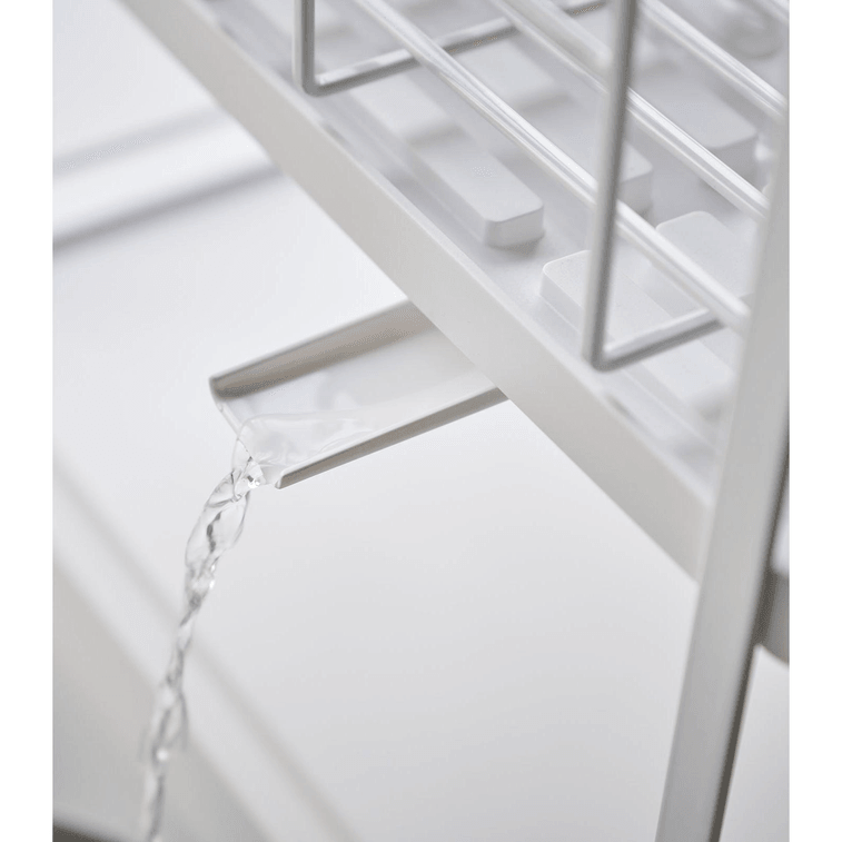 日本 Yamazaki Home 双层碗碟架 - 钢白色 7