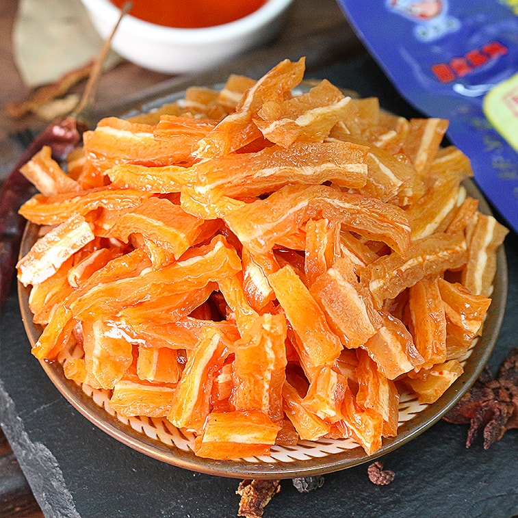  缺牙齒 辣零食大禮包 微辣/香辣素牛肚&素耳尖&素蝦仁 -16g/20包 湖南特色爆辣辣條 脆彈香辣素毛肚魔芋爽【彈嫩鮮香 變態辣辣條 爽脆Q彈】 7