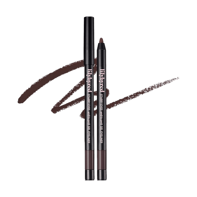 Starry Eyes Am9 to Pm9 젤 아이라이너 18 헤이즐 브라운 0.018oz 【오래 지속되는 번짐 방지】【부드러운 발색】