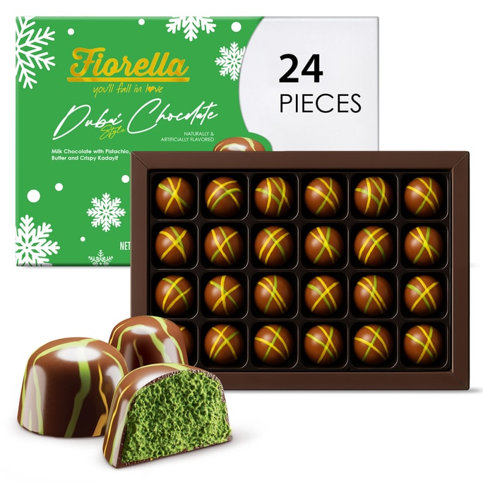 Dubai Chocolate Gift Box 288g – Pistachio & Cocoa Indulgence