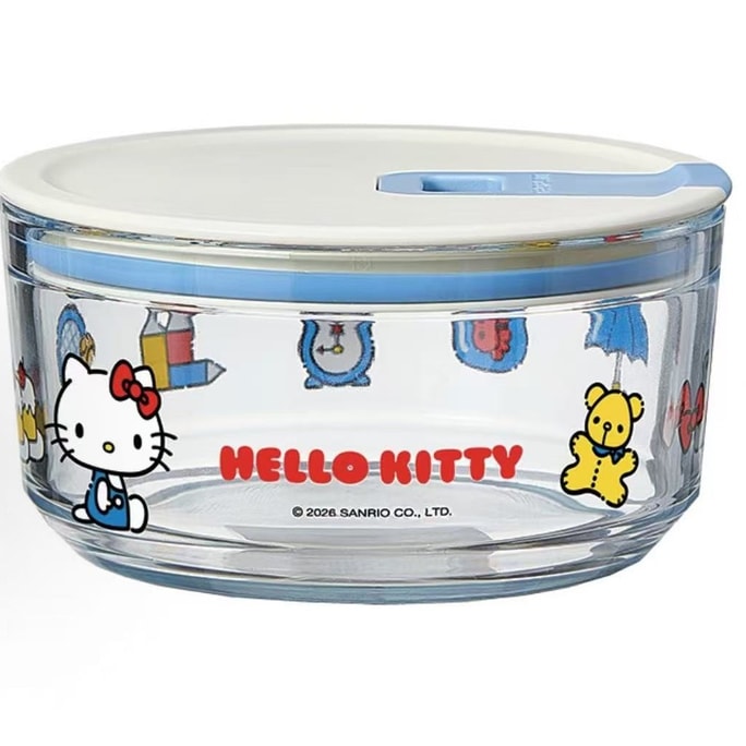 【香港直送】韓国NEOFLAM Sanrio Hello Kitty 火曜日ガラス製保存容器 600ml 電子レンジ可