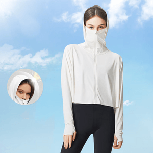 Ice Thin Series Shawl Sun Protection Clothing White 160/84A (F) One Size