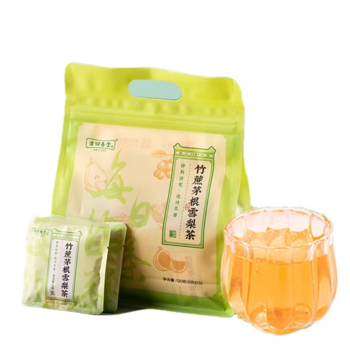 【中國直郵】 方回春堂 竹甘蔗茅根馬蹄茶 養生茶湯 8g*15袋 120g*1袋