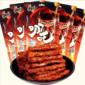 Nezha Spicy Strips Convenience Store Version, Same Style Spicy and Sweet Spicy Strips, Snack Kids Love to Eat, 20g*10 Bags
