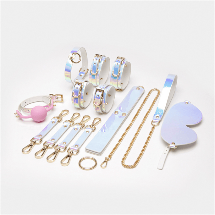 PinklemonLA BDSM Laser Dazzle Professional Conditioning Set Bondage Bondage Whip Traction 