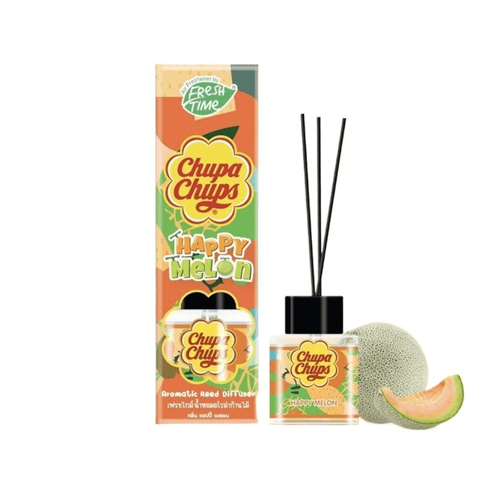 【中国直邮】 美国 CHUPA CHUPS珍宝珠 ChupaChups珍宝珠 无火香薰室内持久房间扩香藤条精油香氛香哈密瓜味 30ml