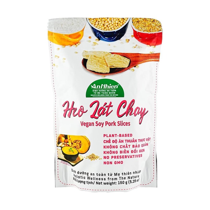 越南AN NHIEN 大豆蛋白素猪肉片 植物基素肉 150g【素食主义友好】【泡发后可炖煮炒制】