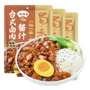 【中国直邮】 蜀香 台式卤肉酱汁120g*3袋  卤料包卤肉饭肉夹馍卤汁猪蹄家庭袋装