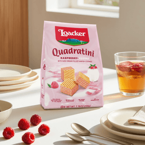 意大利LOACKER莱家 QUADRATINI 威化小饼干 覆盆子酸奶味 220g