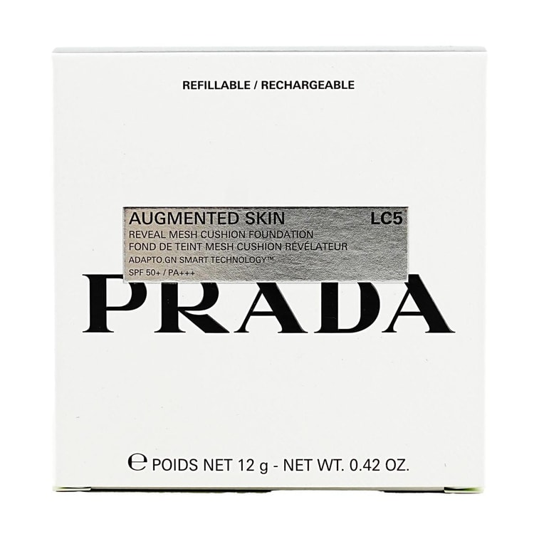PRADA普拉达 尼龙气垫 全新气垫粉底液 高遮瑕持久 不脱妆 干净柔焦 妆感似肤感 SPF50+·PA+++ 12g #LC5 白皙色【HOT】 6