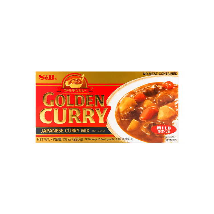 S&b Golden Curry Mix Mild 92G