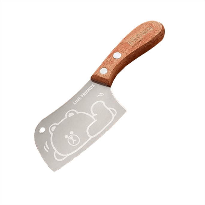 Stainless Steel Chopper Kitchen Household Mini Kitchen Knife Baby Mini Chopper-brown Model