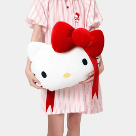 Hello Kitty×tbh 2-in-1 Flannel Pillow – Bow tie Design