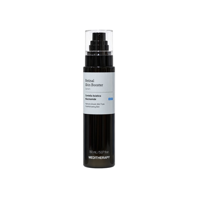 레티날 스킨 부스터 세럼 150mL, 레티날 100ppm, 나이아신아마이드, 병풀 및 세라마이드 NP, 잔주름, 고르지 못한 톤 및 거친 피부결 개선용 페이셜 세럼