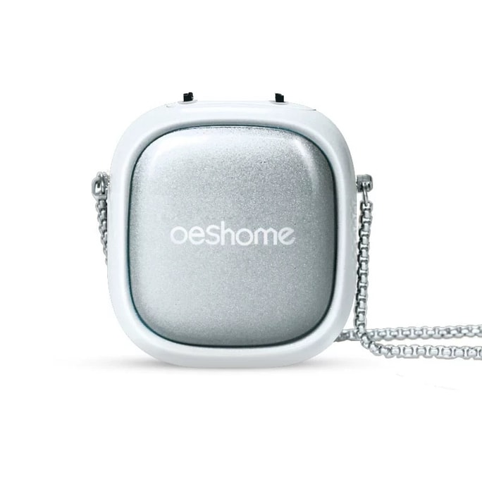 【中國直郵】 英國 oes 小型便攜式脖掛式隨身負離子空氣消毒淨化器除甲醛防二手煙 銀色一台