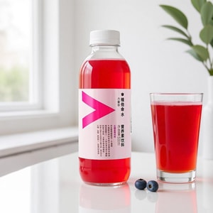 农夫山泉 力量帝 维他命水 营养素饮料  石榴蓝莓风味 500ml