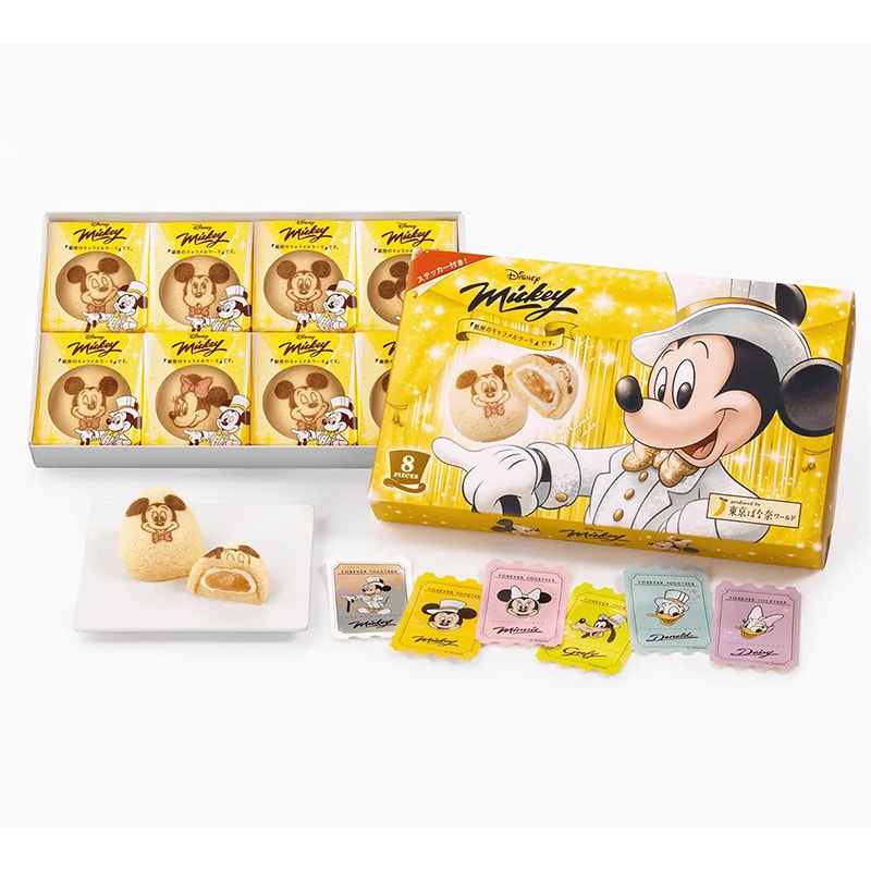 Tokyo Banana Mickey Mouse Ginza Caramel Flavor 8PC - Yami.com