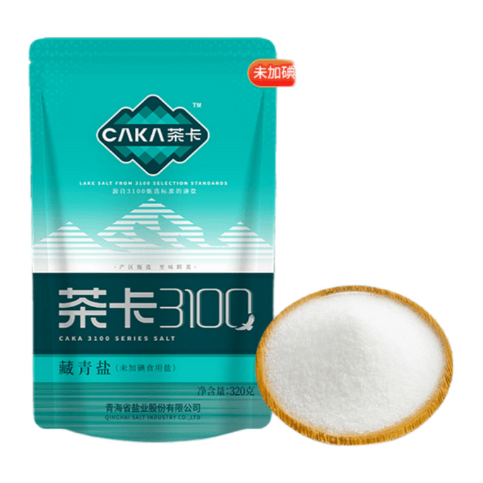 【中国からの直送】チャカ3100チベット塩[320g] 家庭用非ヨウ素食塩、きめ細かいキッチンソルト