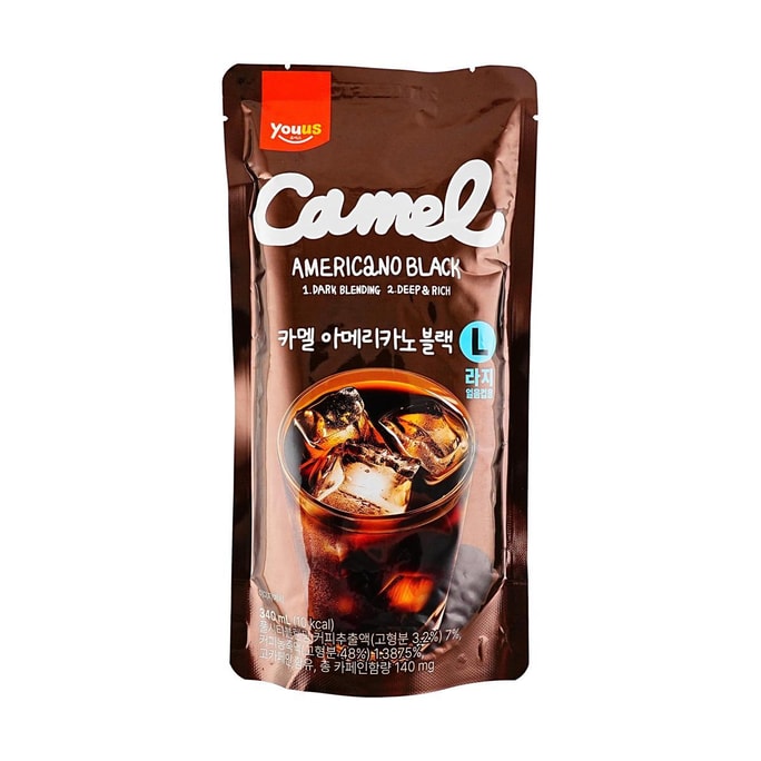 アメリカーノ ブラックコーヒー アイスパウチドリンク 11.49 fl oz【GS25 セレクト】