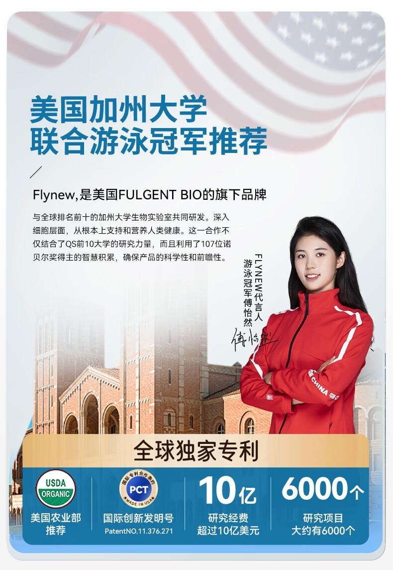 美國 Flynew 鎂補充劑膠囊 60粒*800mg 舒緩壓力 安心睡眠