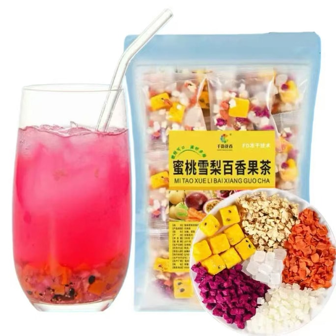 Honey Peach Snow Pear Passion Fruit Tea 150g 15 Bags*10g