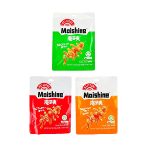 モイシャイン こんにゃくスナック ホットスパイシー味 4.87オンス【低カロリー、低脂肪、高繊維】