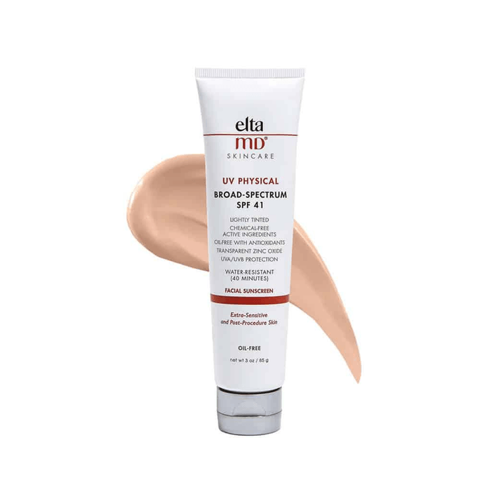 美國 EltaMD 安妍科 UV Physical SPF 41 物理廣譜防曬乳 3盎司 - 礦物有色、敏感肌肉適用、無油防水