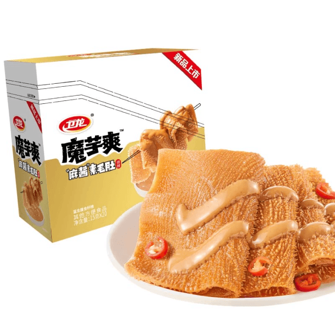 【중국 직송】 웨이롱 곤약 쌍채 곱창 참깨소스 300g*1상자