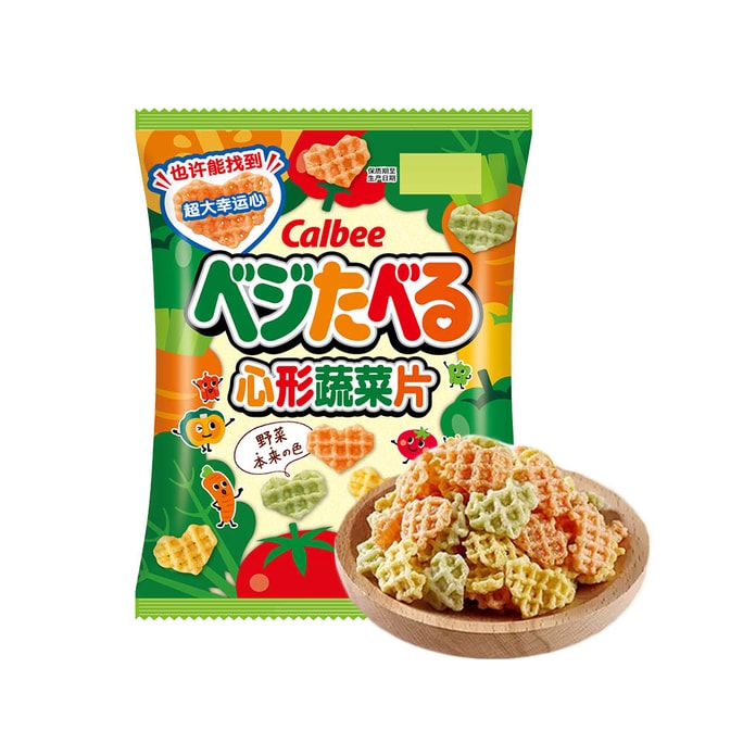 [중국 직배송] 칼비 하트모양 야채칩 (55g) 일본산