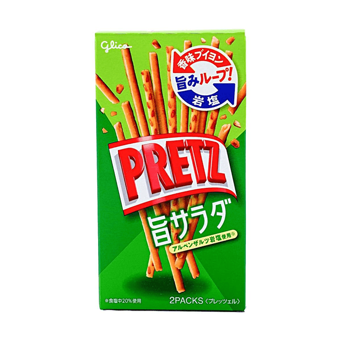 日本GLICO格力高 PRETZ百力滋 脆棒饼干棒 沙拉味 64g